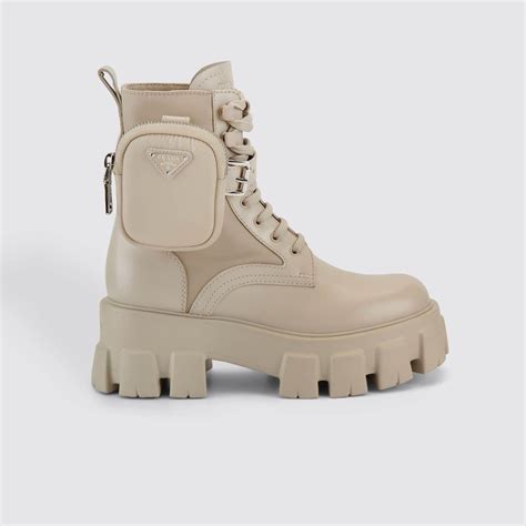 prada boots beige|prada black platform boots.